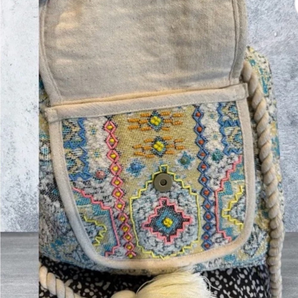 NWT Macchia di Ruggine - Colorful Geometric Pattern Backpack - Picture 3 of 7